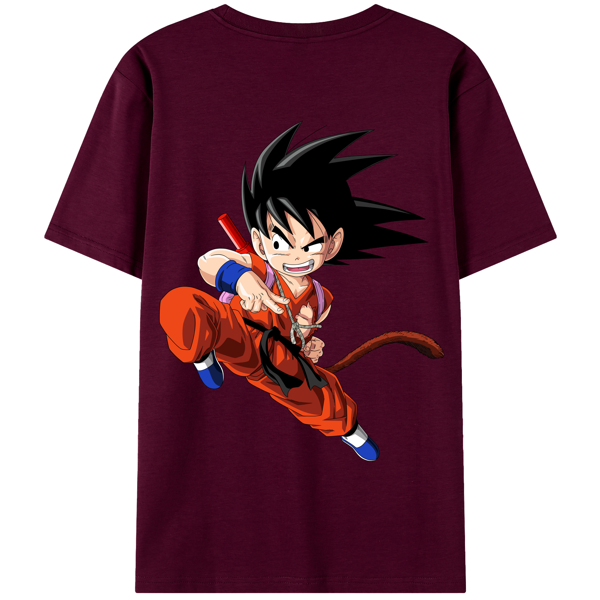 （画像用） ドラゴンボール 孫悟空（そん ごくう）Son Goku カカロット DRAGON BALL Kakarotto レディース半袖Tシャツ(バックプリント)
